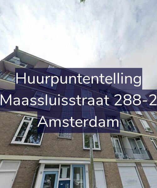 Foto gevel Huurpuntentelling voor Maassluisstraat 288-2, Amsterdam