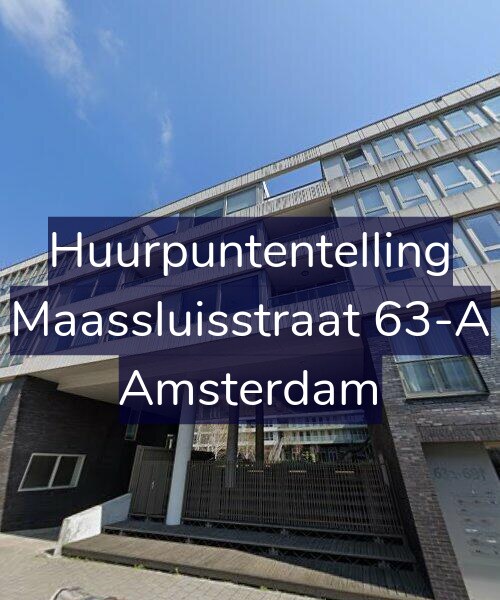 Foto gevel Huurpuntentelling voor Maassluisstraat 63-A, Amsterdam