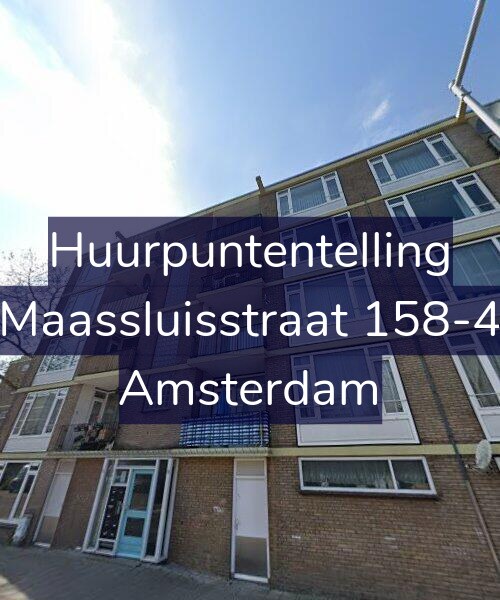 Foto gevel Huurpuntentelling voor Maassluisstraat 158-4, Amsterdam