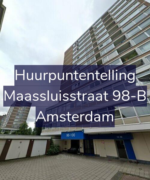 Foto gevel Huurpuntentelling voor Maassluisstraat 98-B, Amsterdam