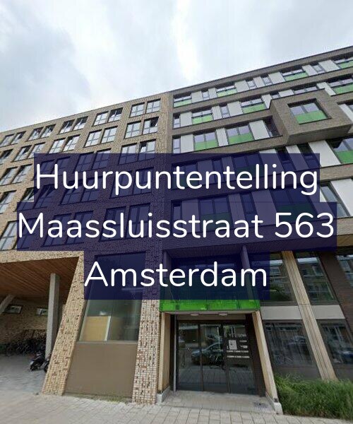 Foto gevel Huurpuntentelling voor Maassluisstraat 563, Amsterdam