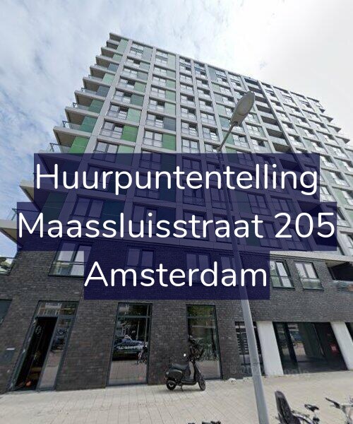 Foto gevel Huurpuntentelling voor Maassluisstraat 205, Amsterdam
