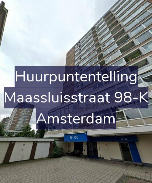 Foto gevel Huurpuntentelling voor Maassluisstraat 98-K, Amsterdam