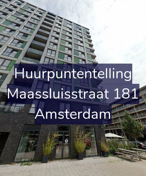 Foto gevel Huurpuntentelling voor Maassluisstraat 181, Amsterdam