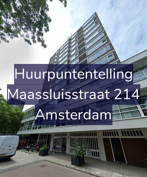Foto gevel Huurpuntentelling voor Maassluisstraat 214, Amsterdam