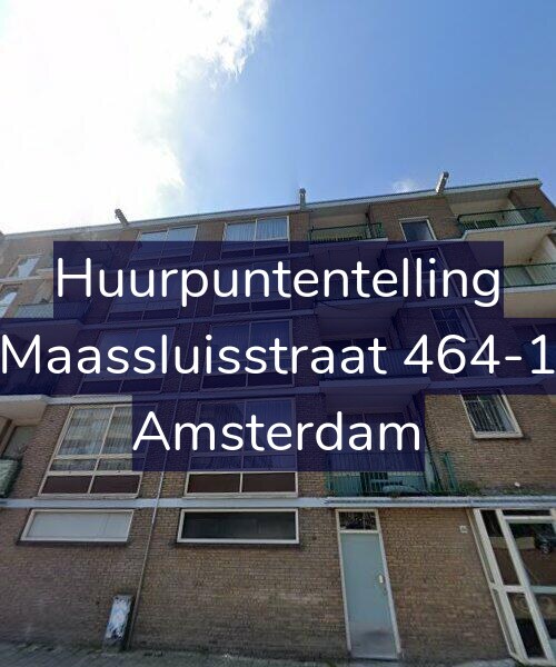 Foto gevel Huurpuntentelling voor Maassluisstraat 464-1, Amsterdam