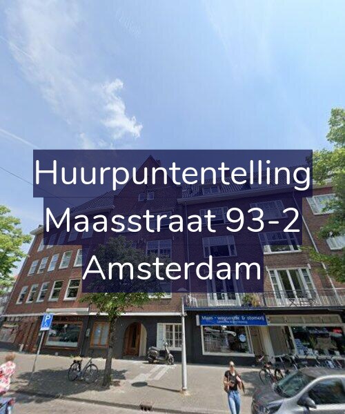Foto gevel Huurpuntentelling voor Maasstraat 93-2, Amsterdam