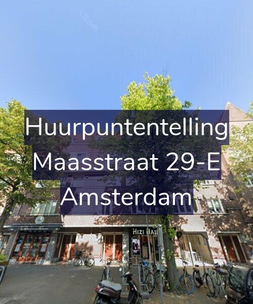 Foto gevel Huurpuntentelling voor Maasstraat 29-E, Amsterdam
