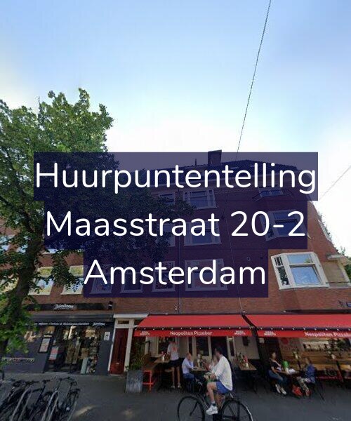 Foto gevel Huurpuntentelling voor Maasstraat 20-2, Amsterdam