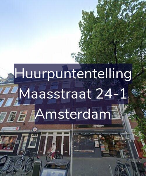 Foto gevel Huurpuntentelling voor Maasstraat 24-1, Amsterdam