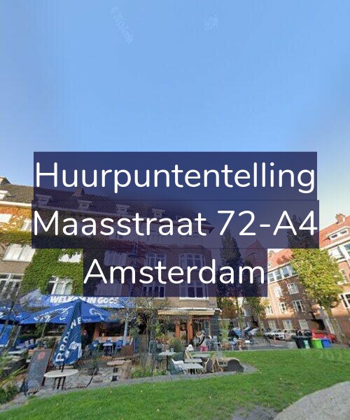 Foto gevel Huurpuntentelling voor Maasstraat 72-A4, Amsterdam