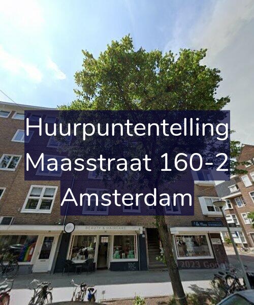 Foto gevel Huurpuntentelling voor Maasstraat 160-2, Amsterdam