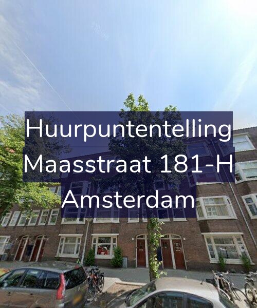 Foto gevel Huurpuntentelling voor Maasstraat 181-H, Amsterdam