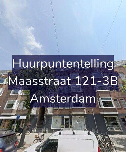 Foto gevel Huurpuntentelling voor Maasstraat 121-3B, Amsterdam