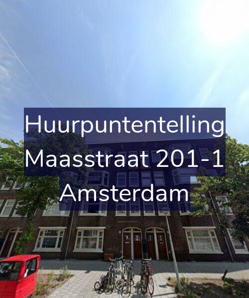 Foto gevel Huurpuntentelling voor Maasstraat 201-1, Amsterdam