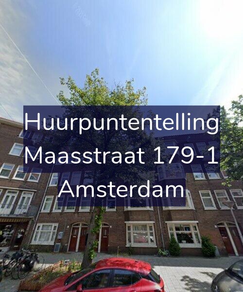 Foto gevel Huurpuntentelling voor Maasstraat 179-1, Amsterdam