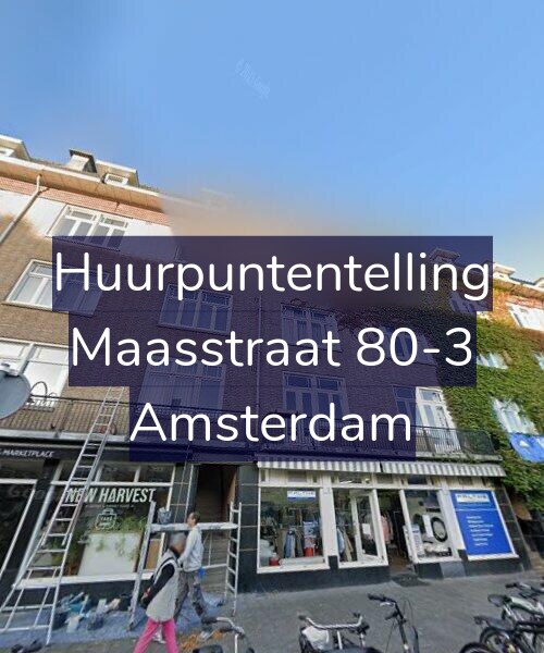 Foto gevel Huurpuntentelling voor Maasstraat 80-3, Amsterdam