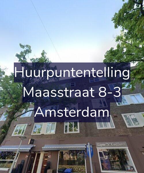 Foto gevel Huurpuntentelling voor Maasstraat 8-3, Amsterdam