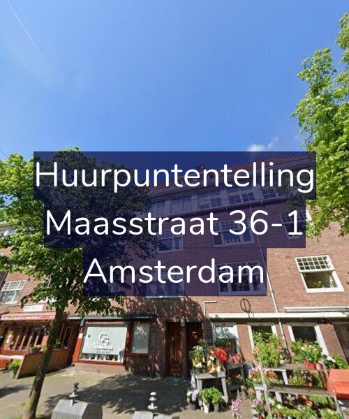 Foto gevel Huurpuntentelling voor Maasstraat 36-1, Amsterdam