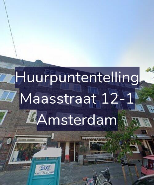 Foto gevel Huurpuntentelling voor Maasstraat 12-1, Amsterdam