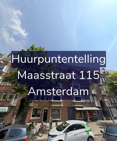 Foto gevel Huurpuntentelling voor Maasstraat 115, Amsterdam