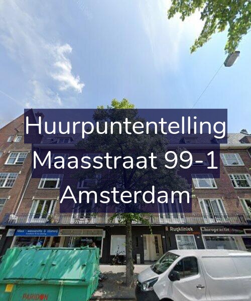 Foto gevel Huurpuntentelling voor Maasstraat 99-1, Amsterdam