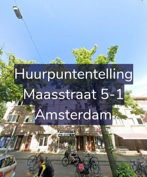 Foto gevel Huurpuntentelling voor Maasstraat 5-1, Amsterdam