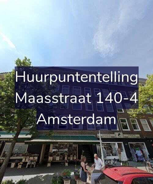 Foto gevel Huurpuntentelling voor Maasstraat 140-4, Amsterdam