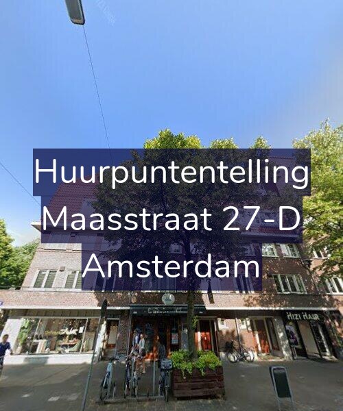 Foto gevel Huurpuntentelling voor Maasstraat 27-D, Amsterdam