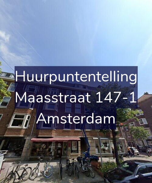 Foto gevel Huurpuntentelling voor Maasstraat 147-1, Amsterdam