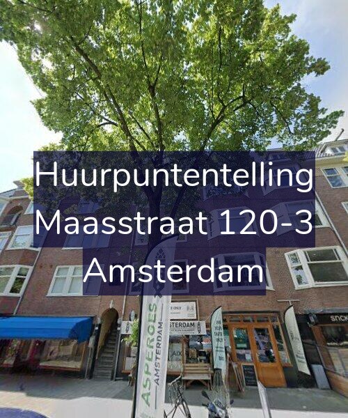 Foto gevel Huurpuntentelling voor Maasstraat 120-3, Amsterdam
