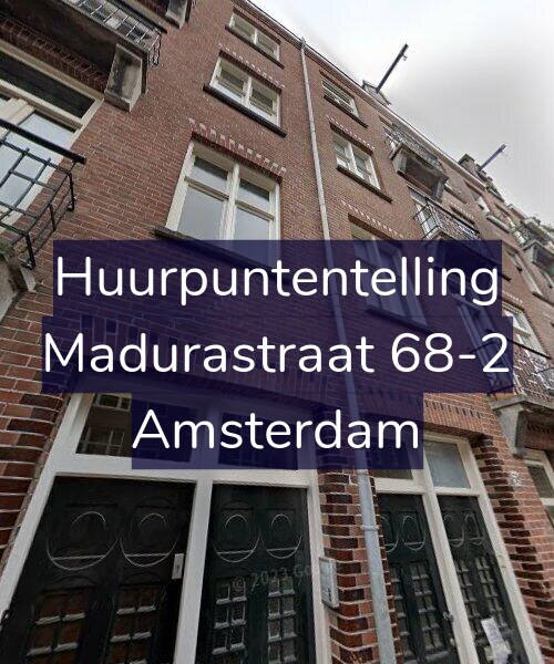 Foto gevel Huurpuntentelling voor Madurastraat 68-2, Amsterdam