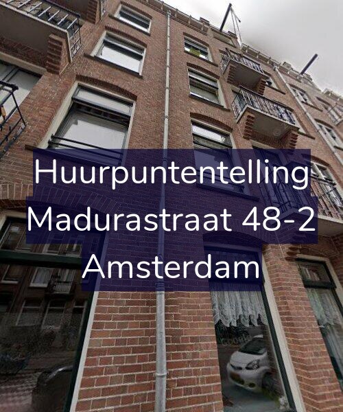 Foto gevel Huurpuntentelling voor Madurastraat 48-2, Amsterdam