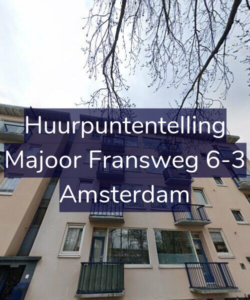 Foto gevel Huurpuntentelling voor Majoor Fransweg 6-3, Amsterdam