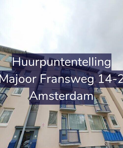 Foto gevel Huurpuntentelling voor Majoor Fransweg 14-2, Amsterdam