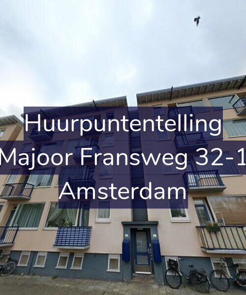 Foto gevel Huurpuntentelling voor Majoor Fransweg 32-1, Amsterdam