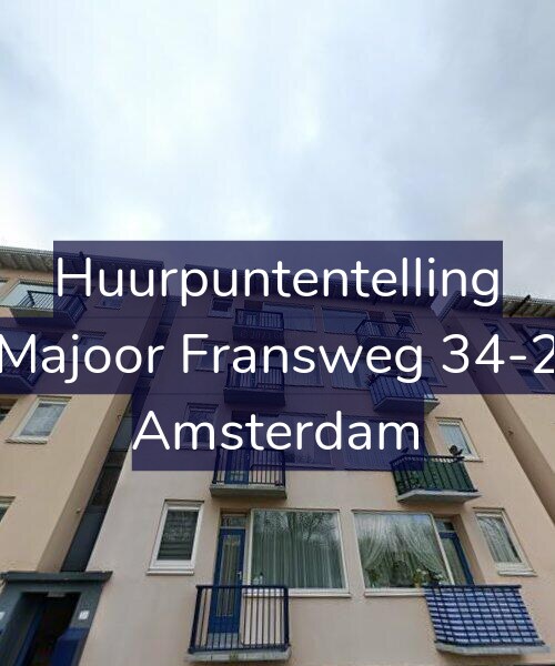 Foto gevel Huurpuntentelling voor Majoor Fransweg 34-2, Amsterdam