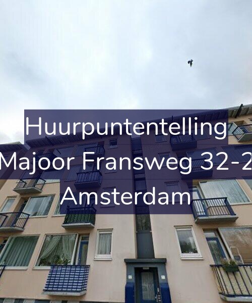Foto gevel Huurpuntentelling voor Majoor Fransweg 32-2, Amsterdam