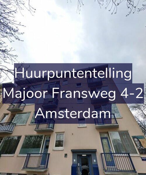 Foto gevel Huurpuntentelling voor Majoor Fransweg 4-2, Amsterdam