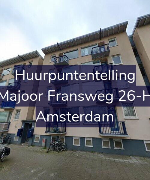 Foto gevel Huurpuntentelling voor Majoor Fransweg 26-H, Amsterdam