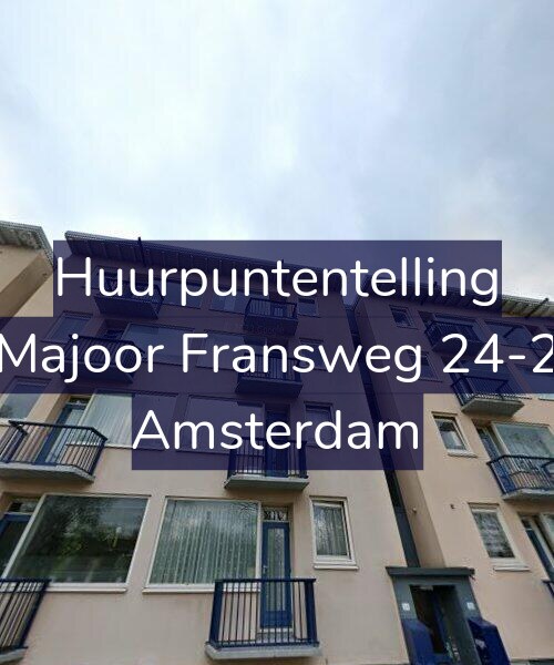 Foto gevel Huurpuntentelling voor Majoor Fransweg 24-2, Amsterdam