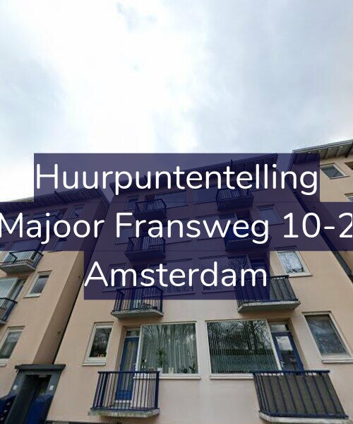 Foto gevel Huurpuntentelling voor Majoor Fransweg 10-2, Amsterdam