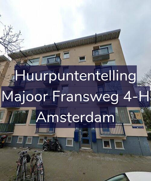 Foto gevel Huurpuntentelling voor Majoor Fransweg 4-H, Amsterdam