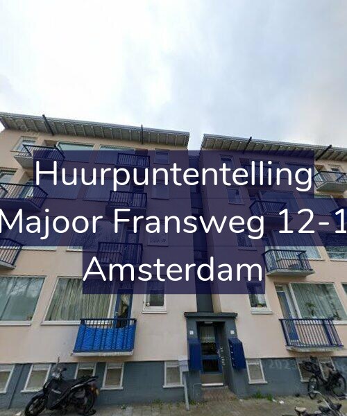 Foto gevel Huurpuntentelling voor Majoor Fransweg 12-1, Amsterdam