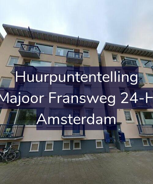 Foto gevel Huurpuntentelling voor Majoor Fransweg 24-H, Amsterdam