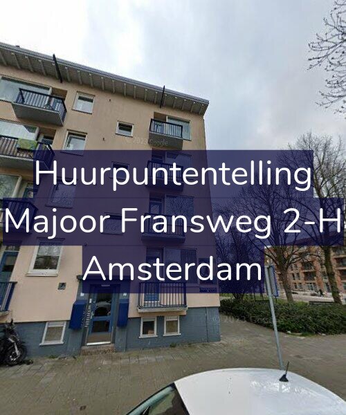 Foto gevel Huurpuntentelling voor Majoor Fransweg 2-H, Amsterdam
