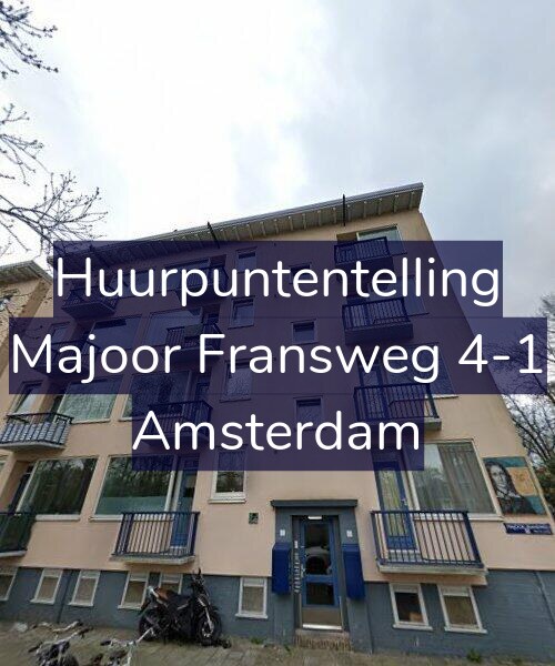 Foto gevel Huurpuntentelling voor Majoor Fransweg 4-1, Amsterdam