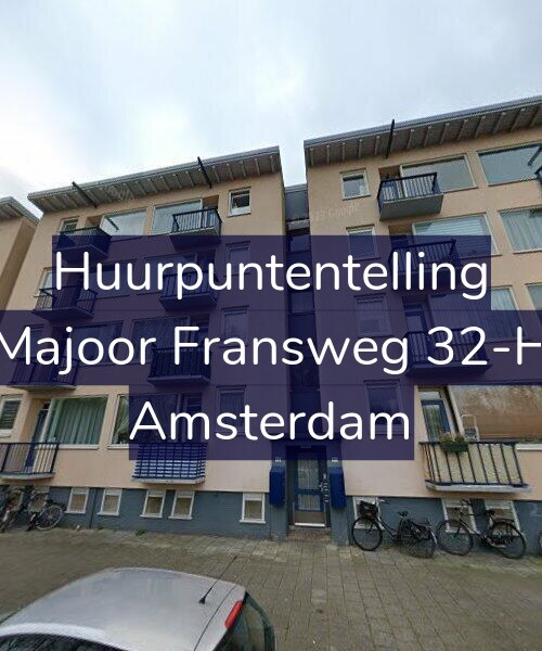Foto gevel Huurpuntentelling voor Majoor Fransweg 32-H, Amsterdam