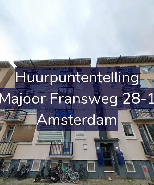 Foto gevel Huurpuntentelling voor Majoor Fransweg 28-1, Amsterdam
