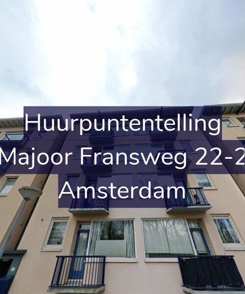Foto gevel Huurpuntentelling voor Majoor Fransweg 22-2, Amsterdam